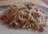 Spaghetti with Tomato and Almond Pesto